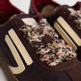 Sneakers donna marroni, bordeaux e panna PU601X 067 PURAAI 