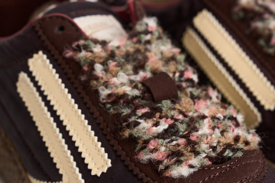 Sneakers donna marroni, bordeaux e panna PU601X 067 PURAAI 