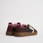 Sneakers donna marroni, bordeaux e panna PU601X 067 PURAAI 