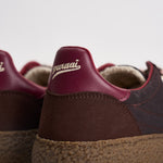 Sneakers donna marroni, bordeaux e panna PU601X 067 PURAAI 