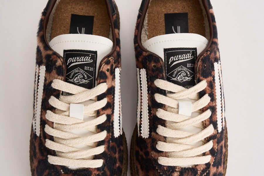 Sneakers donna animalier marrone e nera PU601X 072 PURAAI 