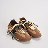 Sneakers donna Panthere marroni e beige PU602P 041 PURAAI 