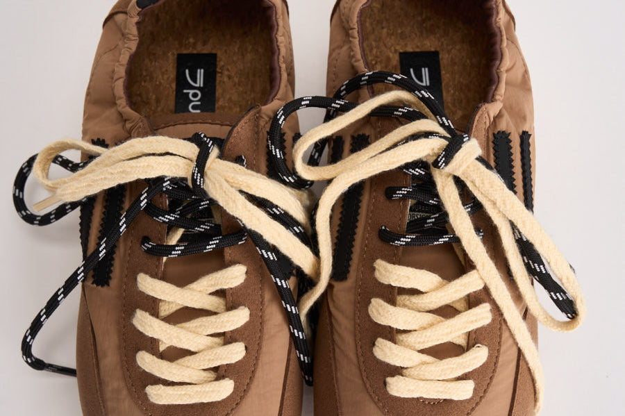 Sneakers donna Panthere marroni e beige PU602P 041 PURAAI 