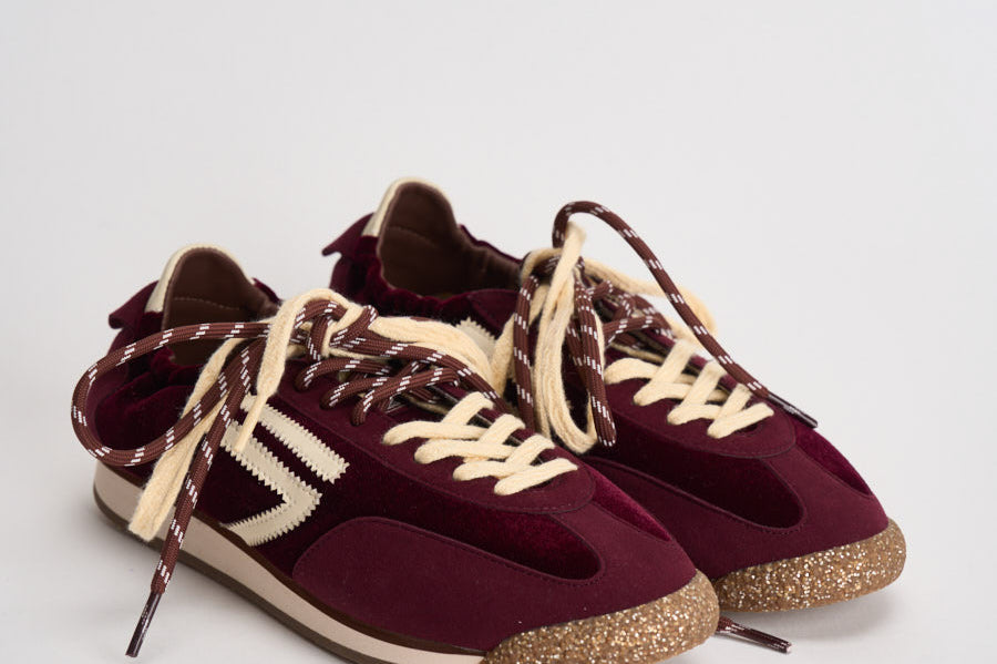 Sneakers donna Panthere bordeaux e gialle PU602P 046 PURAAI 