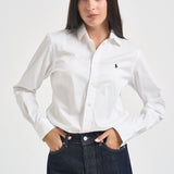 Camicia donna in cotone bianca 211891376 001 RALPH LAUREN 