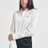 Camicia donna in cotone bianca 211891376 001 RALPH LAUREN 