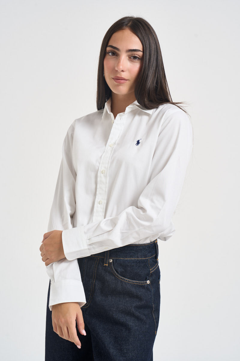 Camicia donna in cotone bianca 211891376 001 RALPH LAUREN 