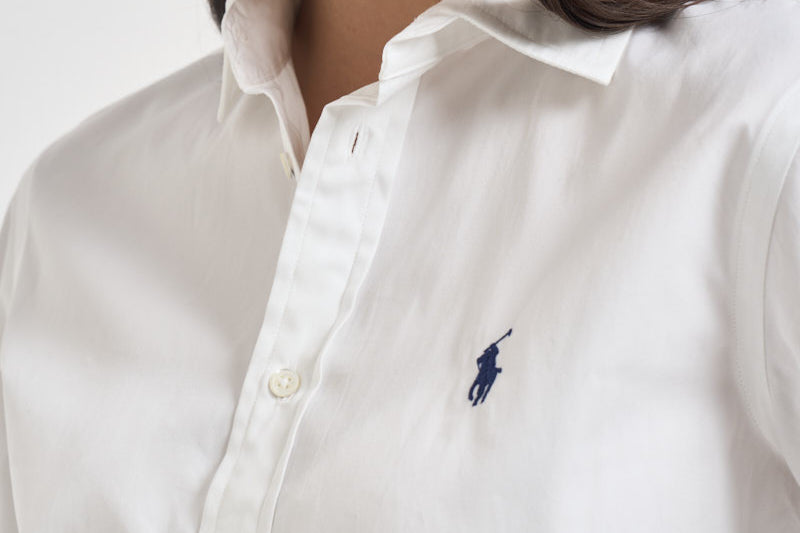 Camicia donna in cotone bianca 211891376 001 RALPH LAUREN 