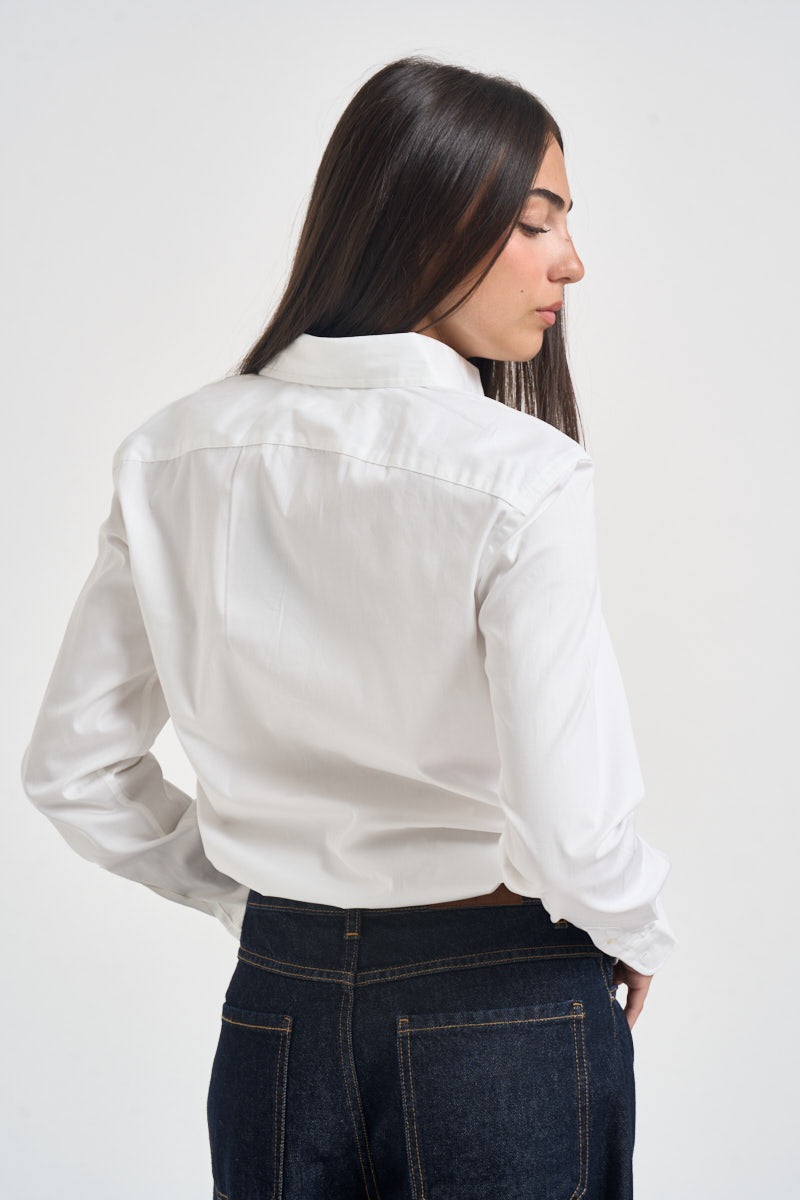 Camicia donna in cotone bianca 211891376 001 RALPH LAUREN 
