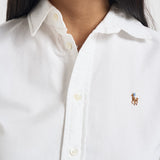 Camicia donna in cotone Oxford bianca 211891377 003 RALPH LAUREN 