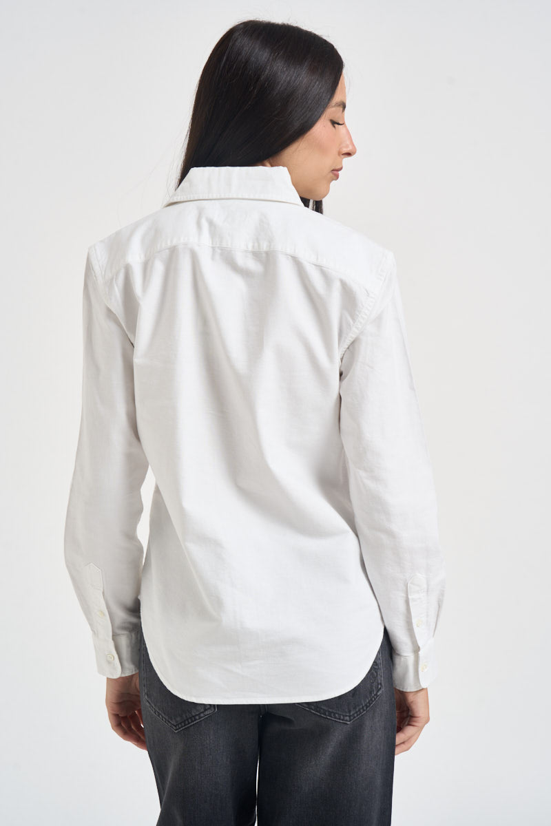 Camicia donna in cotone Oxford bianca 211891377 003 RALPH LAUREN 