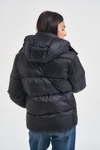 Piumino donna con cappuccio nero 211932183 002 RALPH LAUREN 