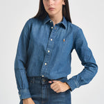 Camicia donna in denim scuro 211969458 001 RALPH LAUREN 
