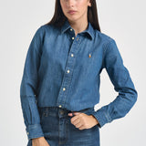 Camicia donna in denim scuro 211969458 001 RALPH LAUREN 