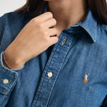 Camicia donna in denim scuro 211969458 001 RALPH LAUREN 