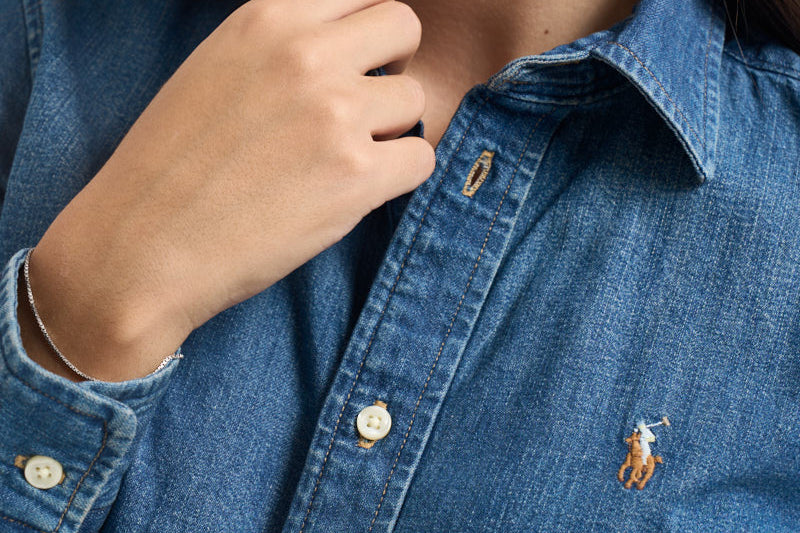 Camicia donna in denim scuro 211969458 001 RALPH LAUREN 