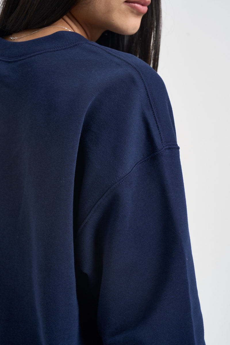 Felpa donna girocollo blu navy 211971697 002 RALPH LAUREN 