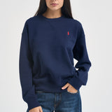 Felpa donna girocollo blu navy 211971697 002 RALPH LAUREN 