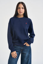 Felpa donna girocollo blu navy 211971697 002 RALPH LAUREN 