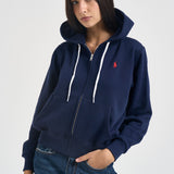 Felpa donna con cappuccio blu 211971699 002 RALPH LAUREN 
