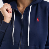 Felpa donna con cappuccio blu 211971699 002 RALPH LAUREN 