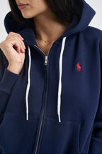 Felpa donna con cappuccio blu 211971699 002 RALPH LAUREN 