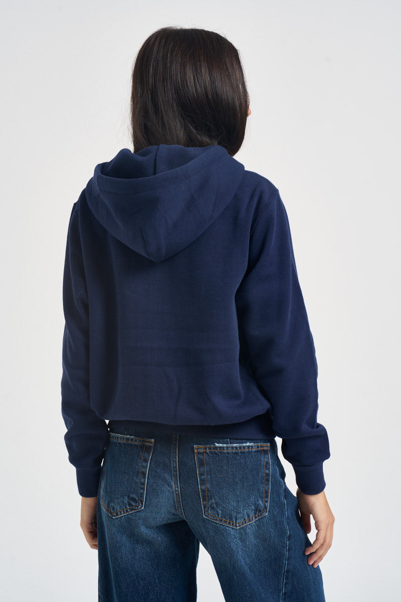 Felpa donna con cappuccio blu 211971699 002 RALPH LAUREN 