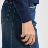 Felpa donna con cappuccio blu 211971699 002 RALPH LAUREN 