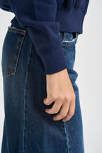 Felpa donna con cappuccio blu 211971699 002 RALPH LAUREN 