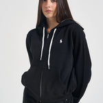 Felpa donna con cappuccio nera 211971699 003 RALPH LAUREN 