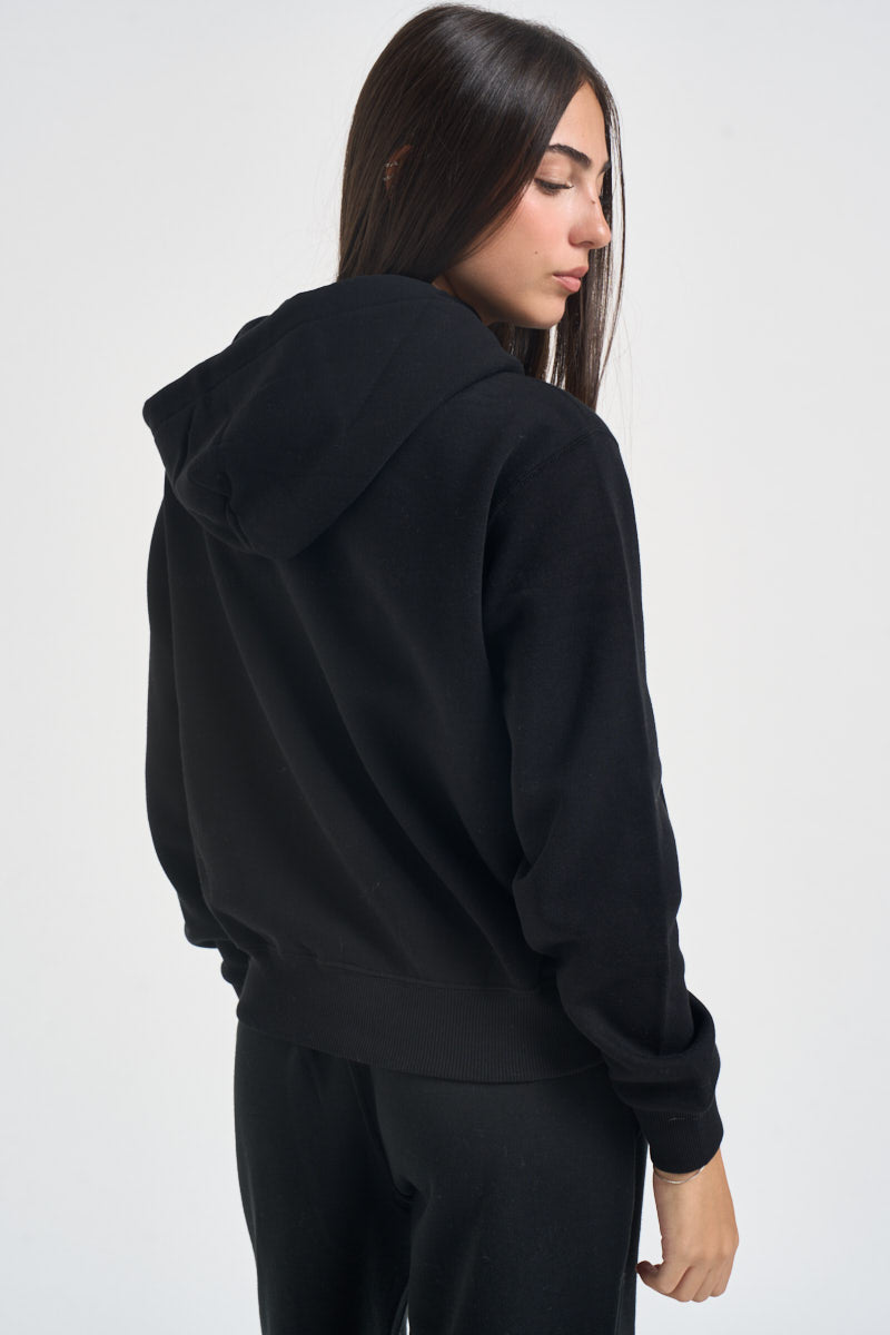Felpa donna con cappuccio nera 211971699 003 RALPH LAUREN 