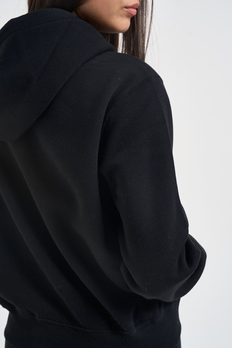 Felpa donna con cappuccio nera 211971699 003 RALPH LAUREN 