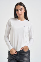 Maglia donna a maniche lunghe bianca 211B14604 006 RALPH LAUREN 