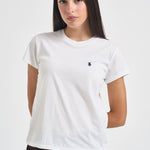 T-shirt donna girocollo bianca 211B14605 032 RALPH LAUREN 