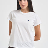 T-shirt donna girocollo bianca 211B14605 032 RALPH LAUREN 