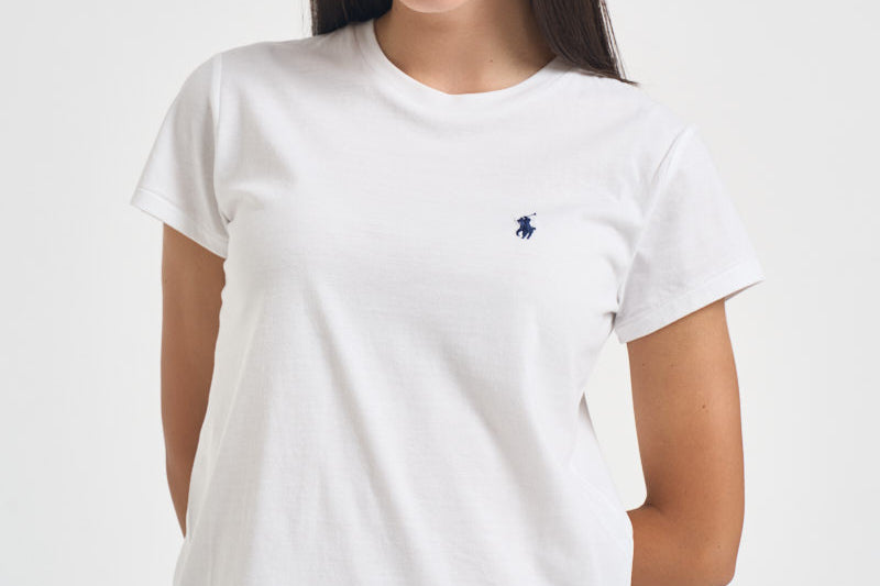 T-shirt donna girocollo bianca 211B14605 032 RALPH LAUREN 