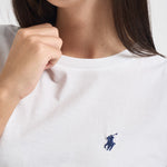 T-shirt donna girocollo bianca 211B14605 032 RALPH LAUREN 
