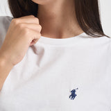 T-shirt donna girocollo bianca 211B14605 032 RALPH LAUREN 
