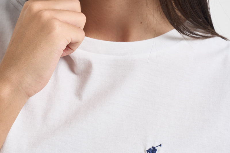 T-shirt donna girocollo bianca 211B14605 032 RALPH LAUREN 