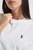 T-shirt donna girocollo bianca 211B14605 032 RALPH LAUREN 