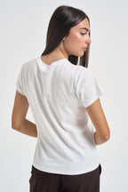 T-shirt donna girocollo bianca 211B14605 032 RALPH LAUREN 