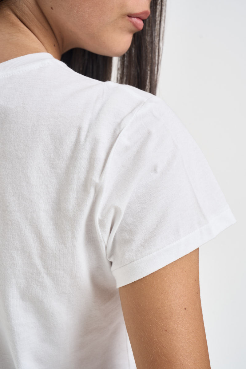 T-shirt donna girocollo bianca 211B14605 032 RALPH LAUREN 
