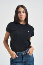 T-shirt donna girocollo nera 211B14605 033 RALPH LAUREN 