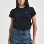 T-shirt donna girocollo nera 211B14605 033 RALPH LAUREN 