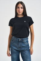 T-shirt donna girocollo nera 211B14605 033 RALPH LAUREN 