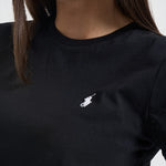 T-shirt donna girocollo nera 211B14605 033 RALPH LAUREN 