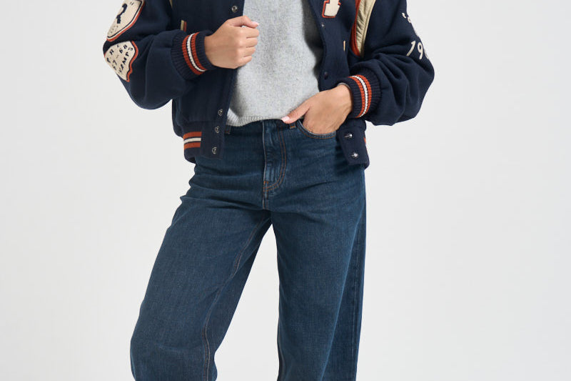 Bomber donna fantasia blu navy 211B16685 001 RALPH LAUREN 