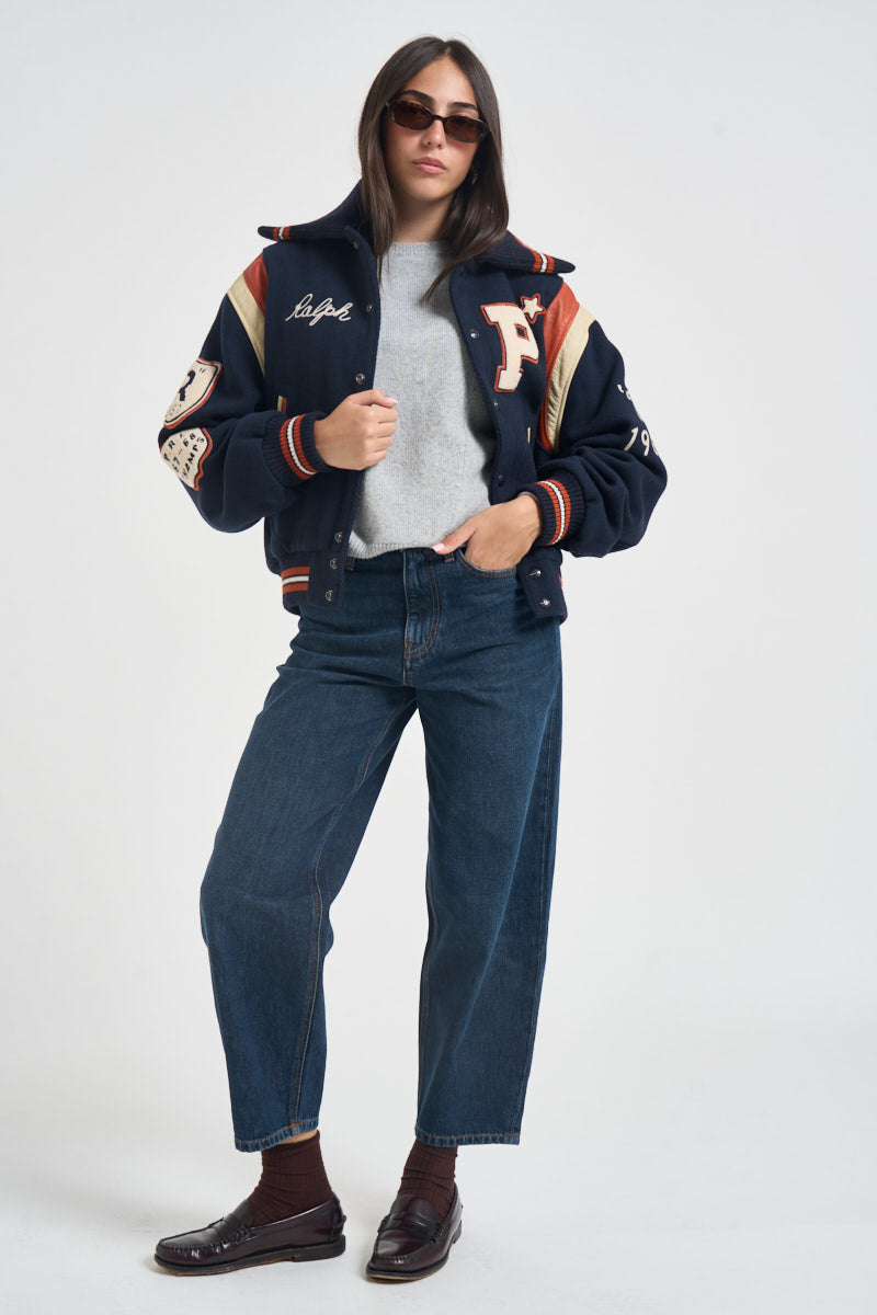 Bomber donna fantasia blu navy 211B16685 001 RALPH LAUREN 