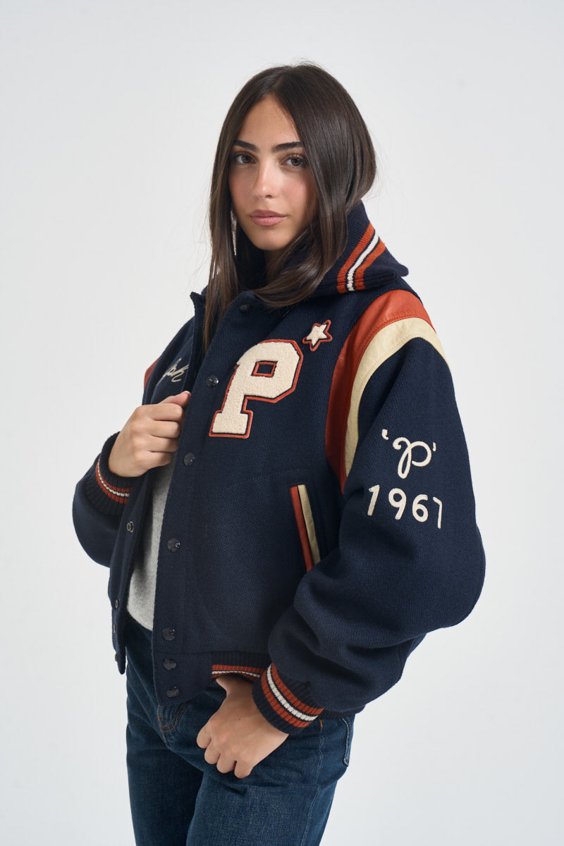 Bomber donna fantasia blu navy 211B16685 001 RALPH LAUREN 