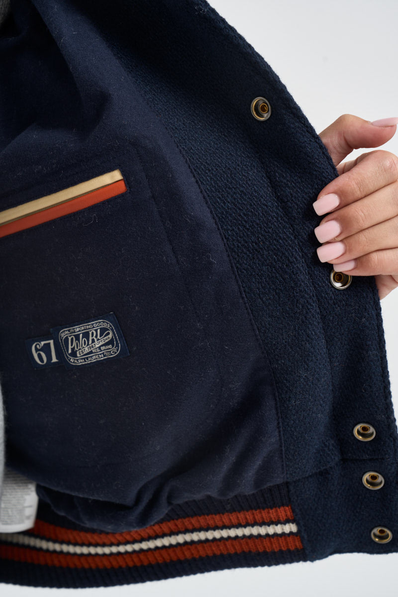 Bomber donna fantasia blu navy 211B16685 001 RALPH LAUREN 